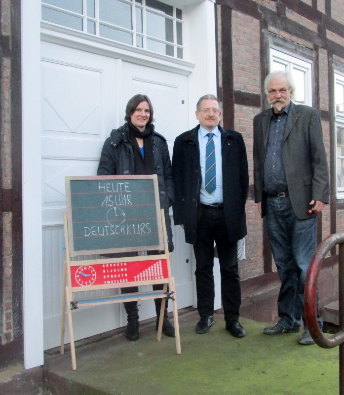 v.li.Edith Götz, Michael Vietz MdB, Martin Zühlsdorf
